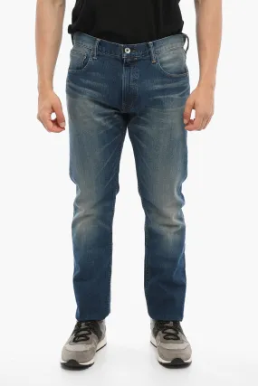 5-Pocket Regular Fit Jeans with Visible Seams 18.5cm