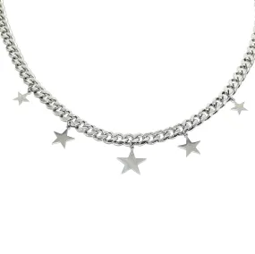 COLLANA CATENA CON STELLE