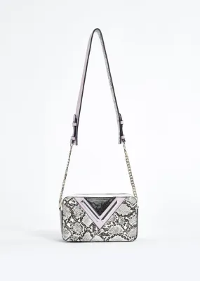 Crossbody con stampa pitonata