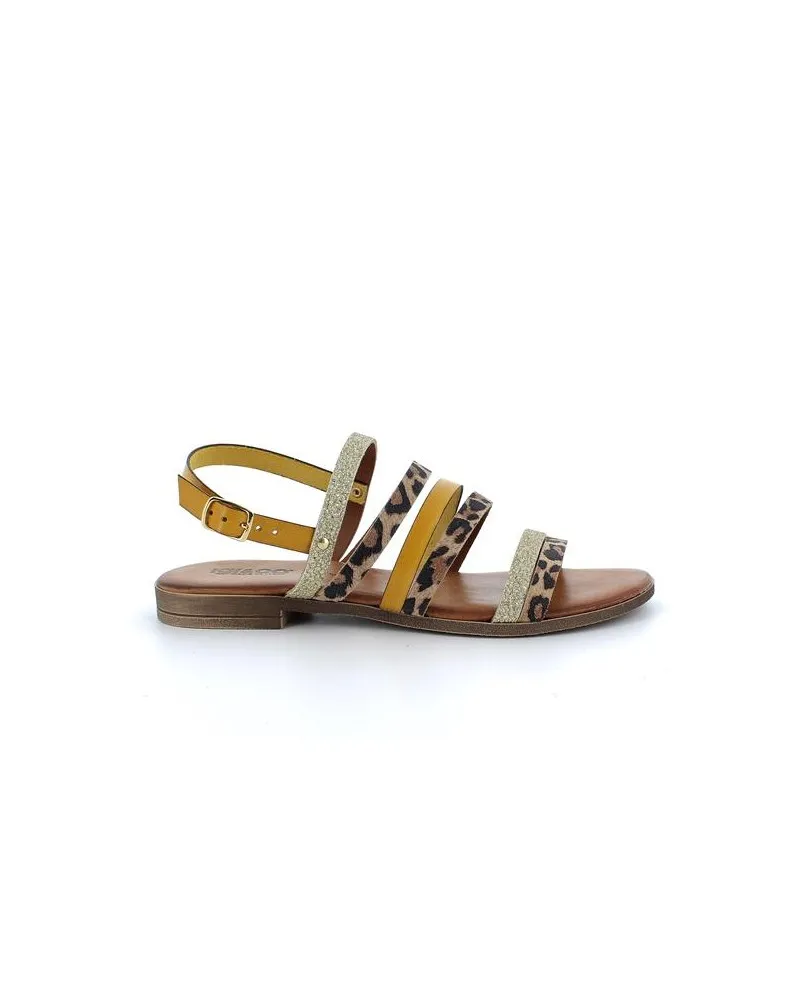 Ethnic Low Sandals Women's Leather