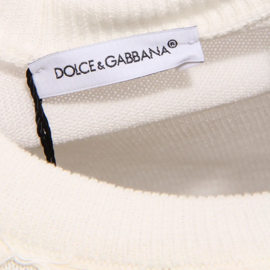 Ivory Ceremony Dress for Kids by DOLCE & GABBANA