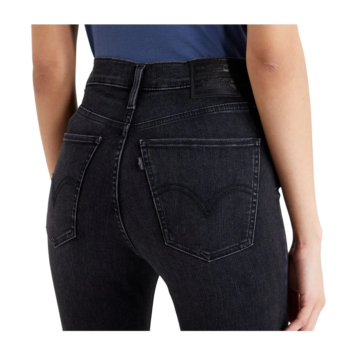 Levi's Mile High Super Skinny Jeans in Black Ground