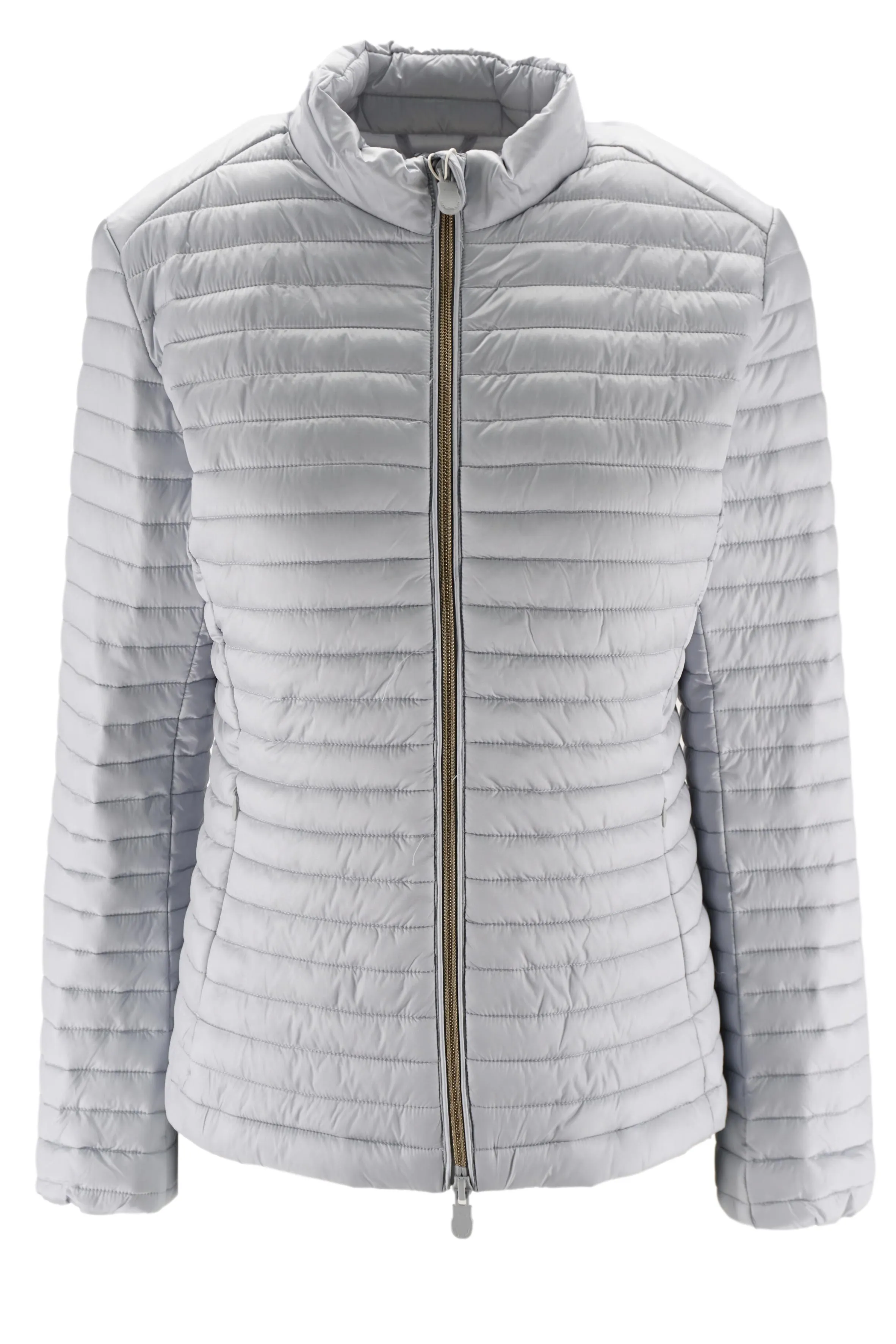 Light Blue Hoodless Nylon Jacket