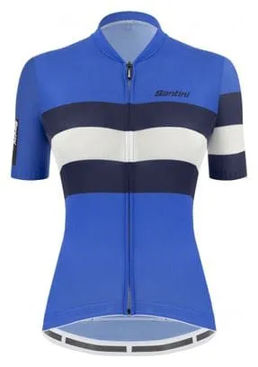 Santini Sleek Bengal Blue Women's Short Sleeve Jersey