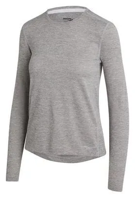Saucony Stopwatch Run Grey Women's Long Sleeve Jersey