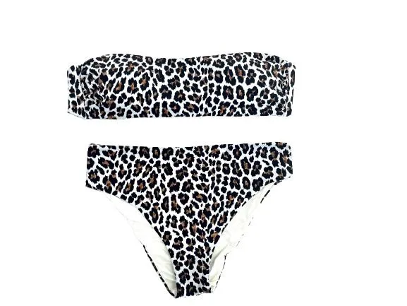 Animal print swim brief