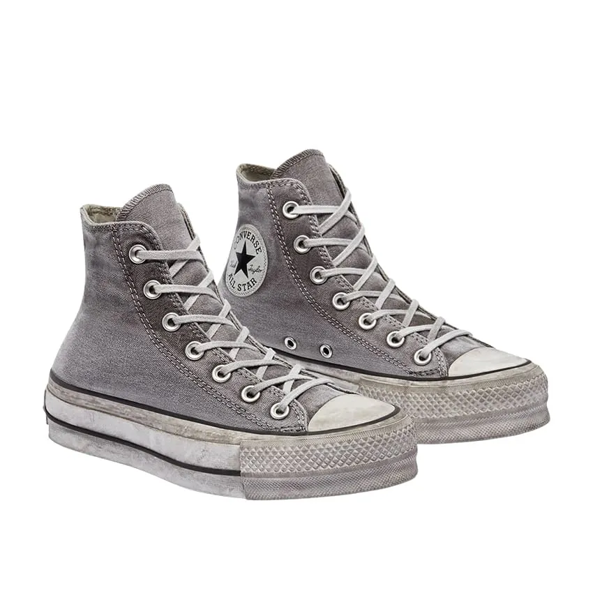 Women's Converse Chuck Taylor All Star Platform Smoked Canvas Grey Sneakers