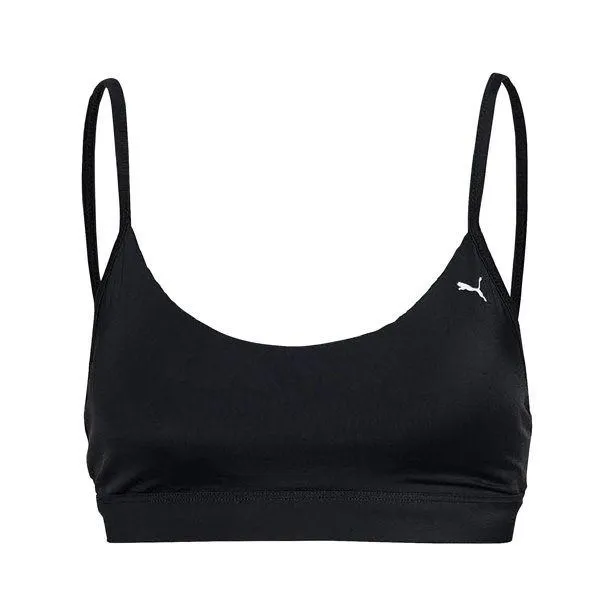 Sporty Black Women's Swim Bikini Top - Previously Beanie Black