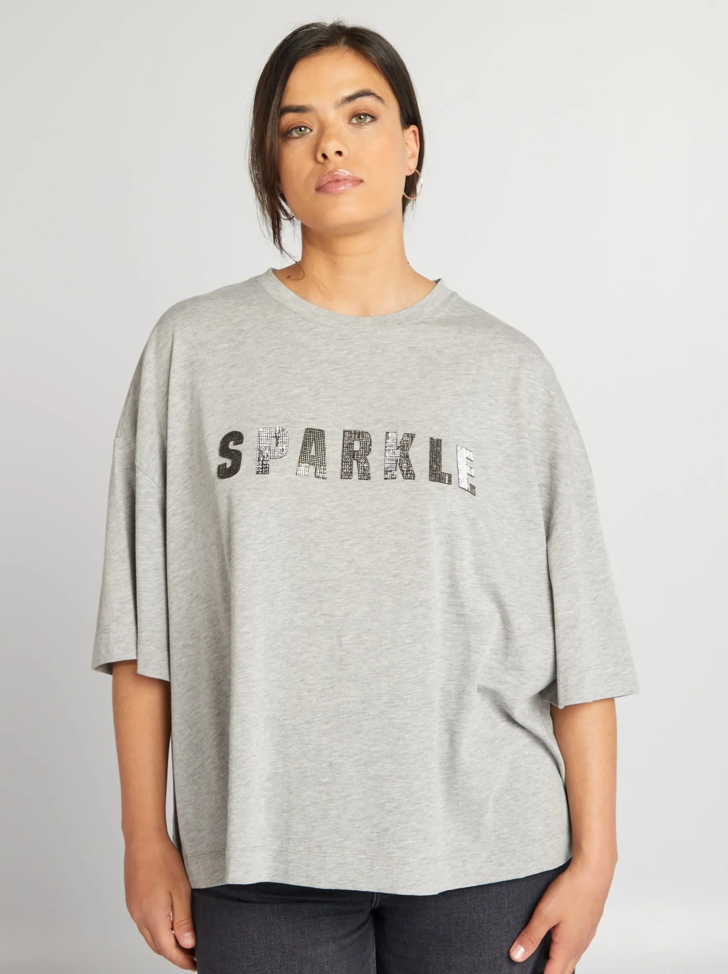 Sparkle T-shirt Grey